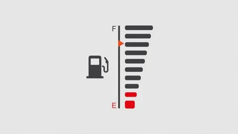 Vertical Fuel Level Bar Animation Set Video stock 348986150