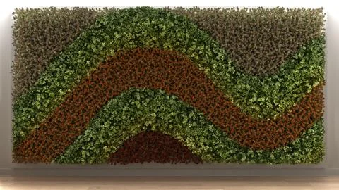 Vertical garden, interior design Ilustração Stock