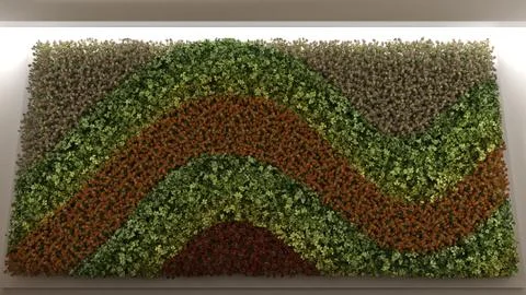 Vertical garden, interior design Ilustração Stock