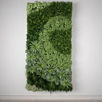 Vertical garden, interior design Ilustração Stock