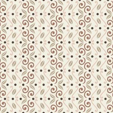 Vertical Geometric Pattern - Art Nouveau (Mocha Mousse, Peach, Brown, Cream, Illustrazione stock