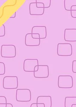 Vertical Geometric pattern with squares. Hand drawn abstract texture on a pas Stockillustratie
