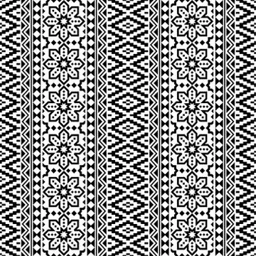 Vertical geometric seamless ethnic pattern texture background design vector Illustrazione stock
