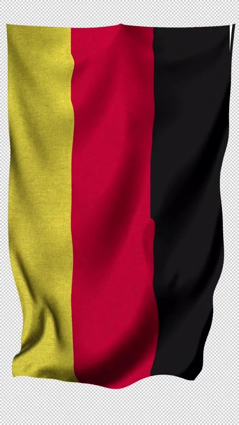 Vertical Germany Flag Stock Footage 340402332