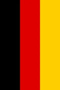 Vertical Germany flag Stock Illustration