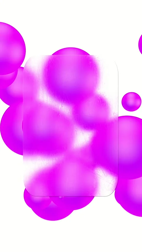 Vertical glassmorphism template with pink 3D spheres 스톡 동영상 336488391