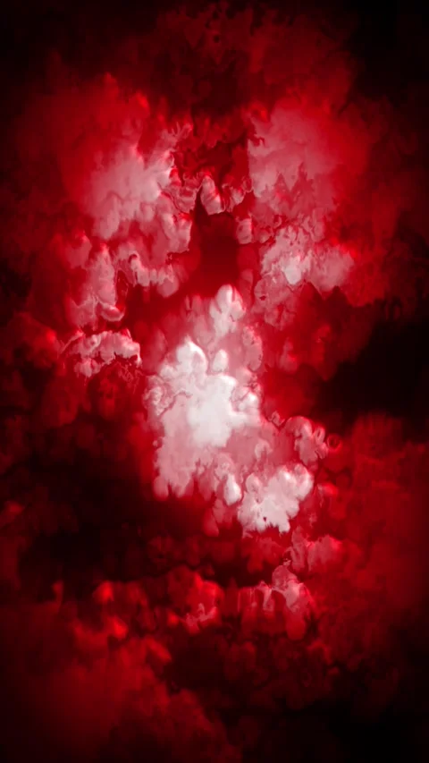 Vertical Glassy Red Cloudy Abstract 4K Loop Video stock 296060958