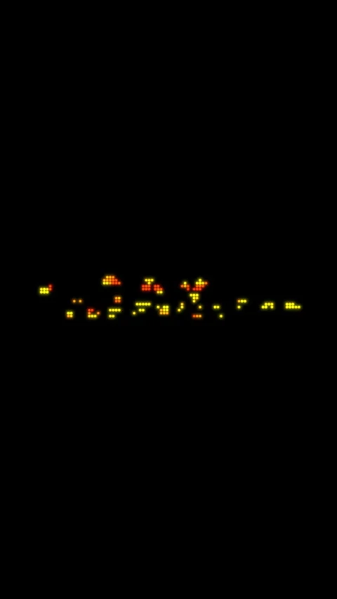 A vertical glitch animation where the yellow words BLACK FRIDAY appear through Stock Footage 320748324