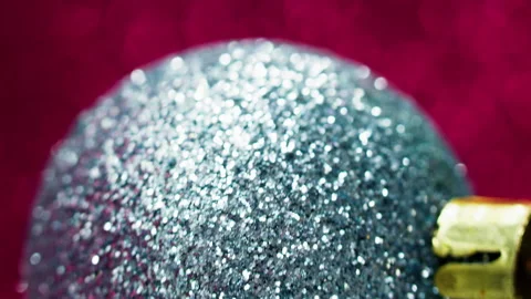 Vertical glitter bauble blur sparkles ball motion Stock Footage 282417684