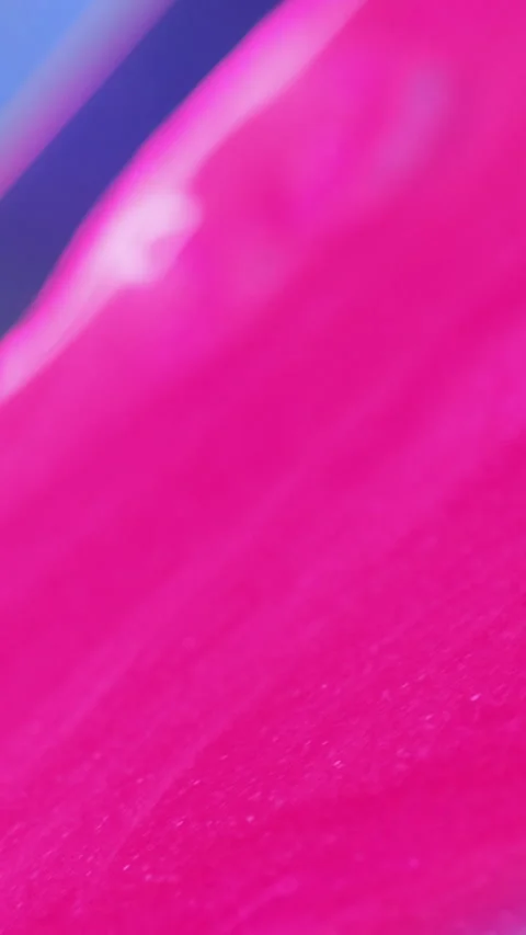 Vertical glitter flow background pink smooth shiny fluid Video stock 261424201