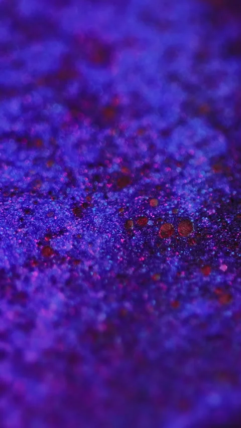 Vertical Glitter fluid texture sparkling ink flow blue red Stock Footage 284655618