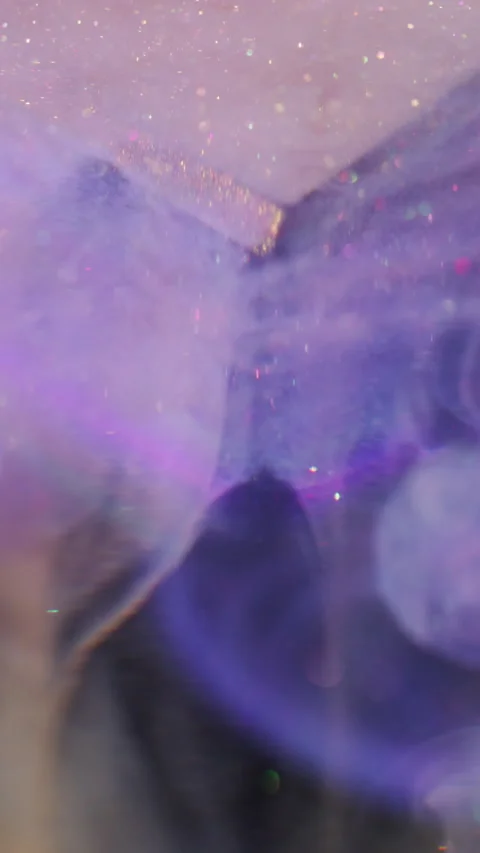Vertical glitter smoke paint blur sparkling color Stock Footage 339771651