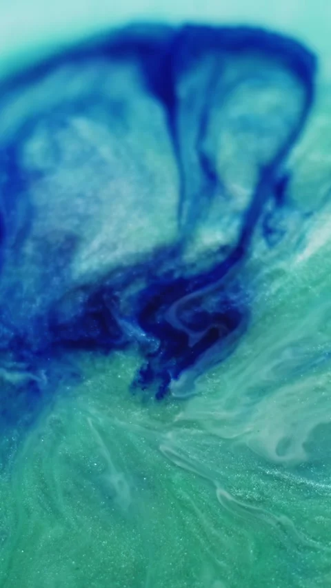 Vertical glitter spill fluid explosion ink wave Video stock 312801356