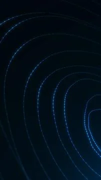 Vertical glowing blue data contours on dark background with luminous topogr.. Stock Illustration