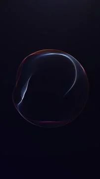 Vertical glowing energy sphere with dynamic light flow on dark background. .. Stock Illustration