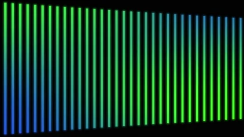 Vertical Glowing Neon Blue and Green Lines Animation. 4K Stock Footage 187143878