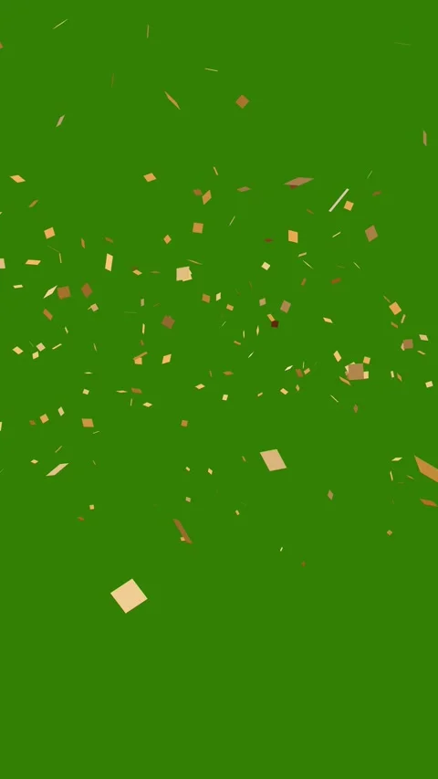 Vertical Gold confetti exploding upward from the bottom Stock Footage 333831225