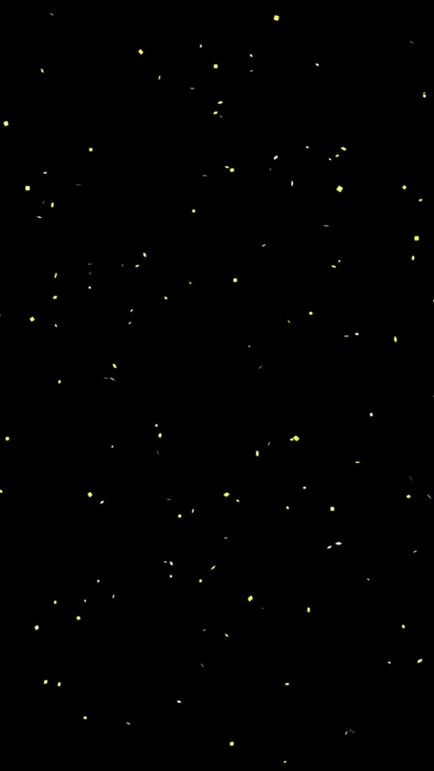 Vertical Golden Confetti Matte Set Stock Footage 320991205