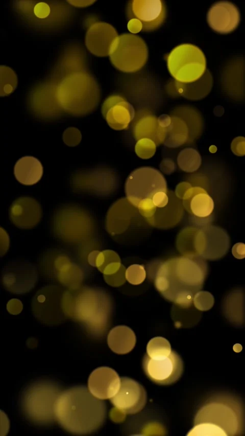 Vertical Golden Globe Abstract Glows 4K Loop Stock Footage 293636475