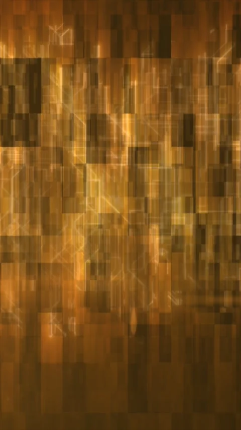 Vertical golden grid pattern with layered rectangles and glowing lines in a.. Stock Footage 314115835