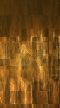 Vertical golden grid pattern with layered rectangles and glowing lines in a f Stock Illustration