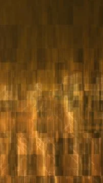 Vertical golden grid pattern with layered rectangles and glowing lines in a f Stock Photos