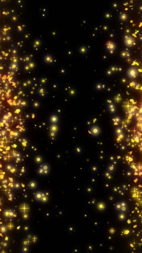 Vertical Golden Twinkle Particles Stock Footage 275266609
