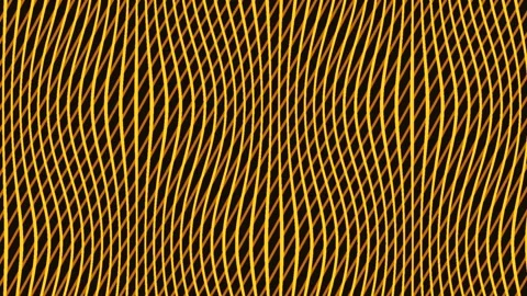 Vertical Golden Wavy Line Pattern Animation Stock Footage 340131660