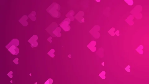 Vertical gradient background in pink tones with flying hearts for social media Stock Footage 122441213