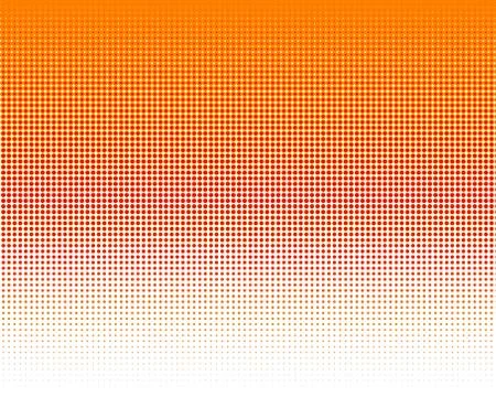 Vertical gradient halftone dots background. Pop art template, texture Stock Illustration