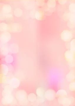 Vertical gradient pink texture background bokeh border Stock Illustration