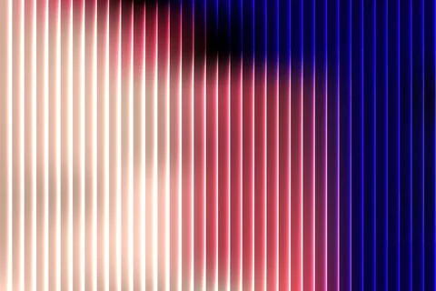 Vertical gradient stripes of light pink to deep blue with glowing edges Stock Illustration