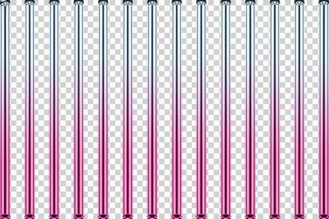 Vertical gradient stripes pattern red pink green black background transparent Stock Illustration