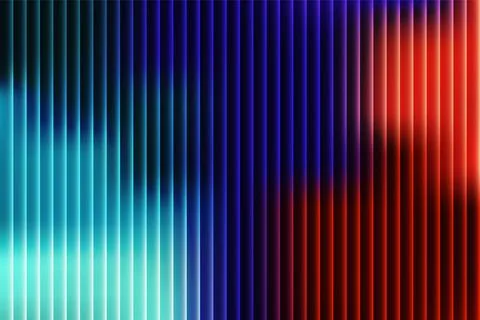 Vertical gradient stripes of teal blue purple and red light abstract background Stock Illustration