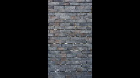 Vertical gray brick wall textures and patterned backgrounds with natural stone. Stock Footage 330150038