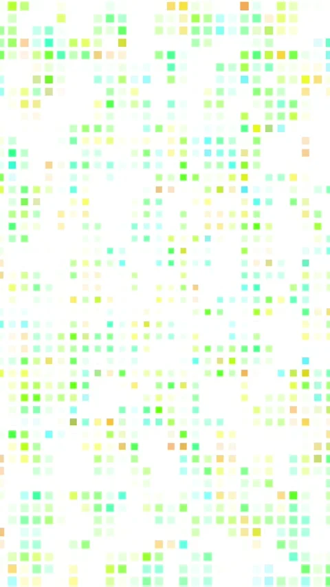 Vertical Green Blinking Square Grid 4K Loop White Background Vidéo 334295974