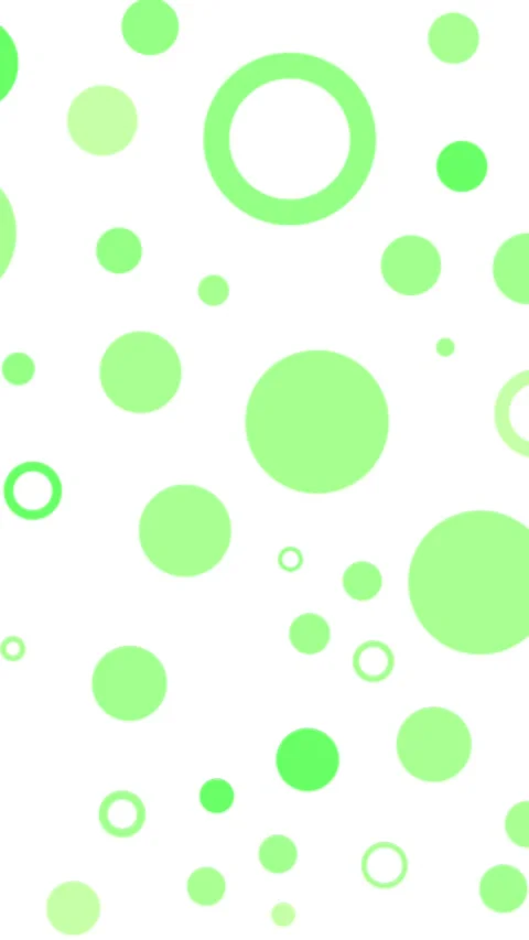 Vertical Green Circle Ring Pattern Random Scaling 4K Loop White Stock Footage 338231456