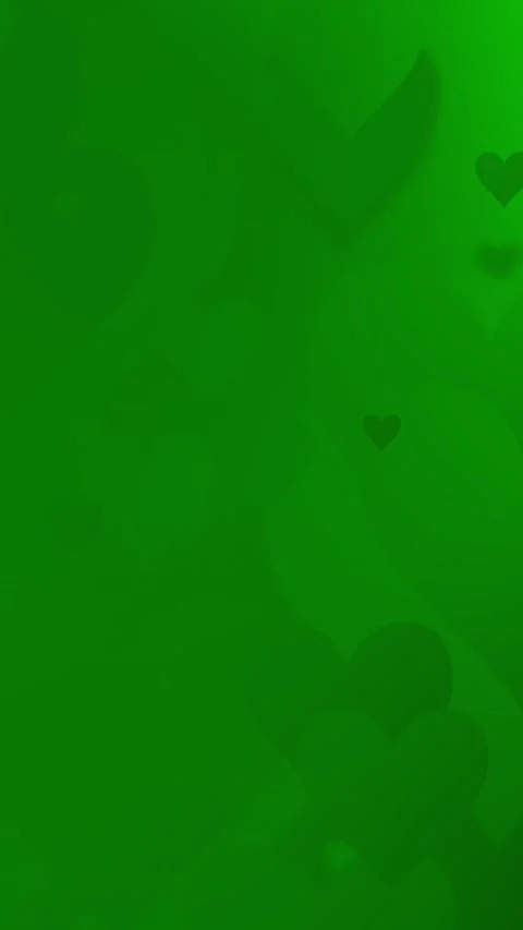 Vertical Green Hearts Transition with Alpha Channel for Social Media Video Video stock 328443657