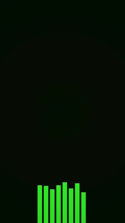 Vertical Green HUD Data Bars Futuristic Interface Loop 4 動画素材 339135210