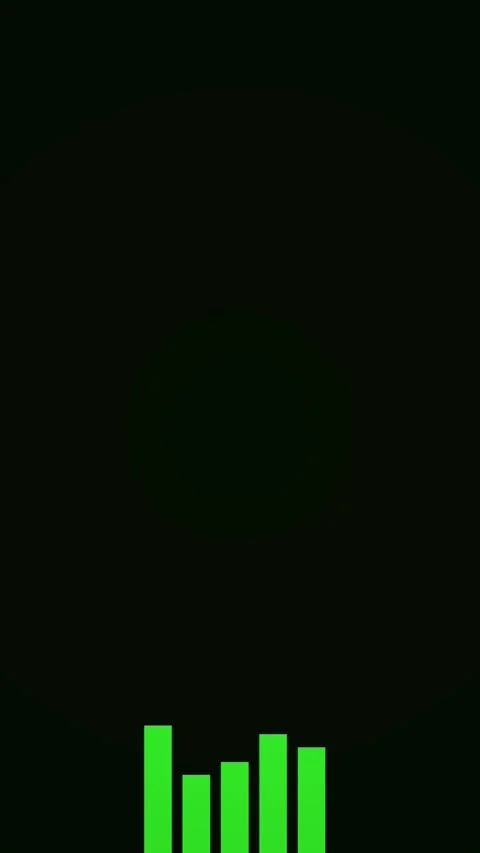 Vertical Green HUD Data Bars Futuristic Interface Loop 動画素材 339135254
