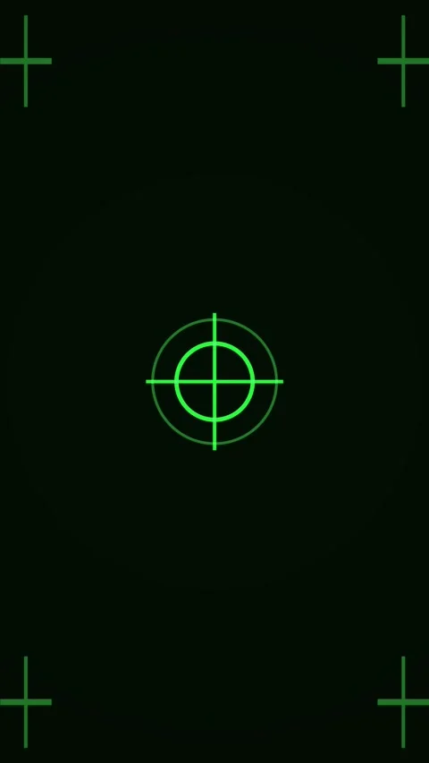 Vertical Green HUD Target Reticle Futuristic Interface Loop 4 動画素材 339135221