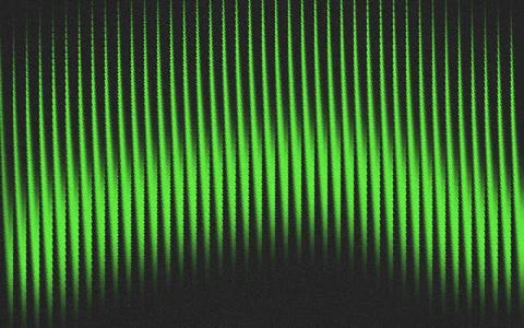 Vertical green neon light bars on dark background Stock Illustration
