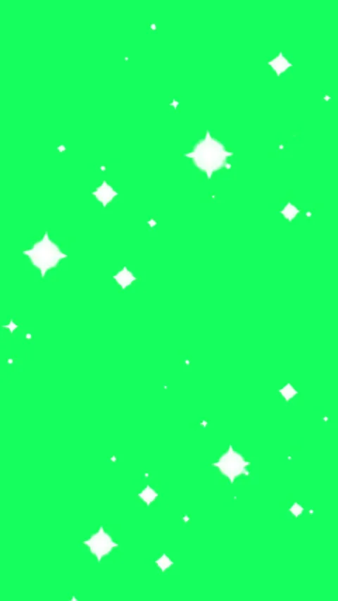 Vertical green screen animation of white glowing diamond sparkle stars Video stock 336197049