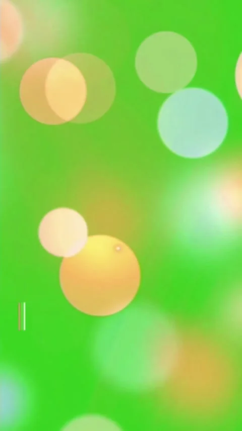 Vertical Green Screen Gold Bokeh Lights Floating Background-Chroma Key Overlay Stockbeeldmateriaal 346903448