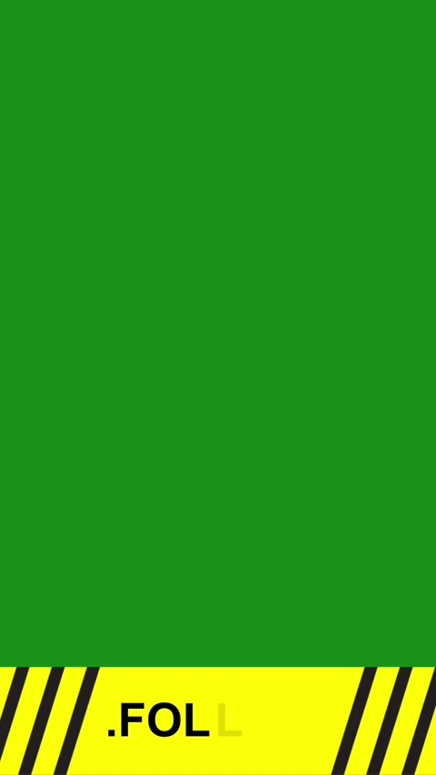 Vertical Green Screen Outro Banner with Follow Call to Action Text Видео 341494048