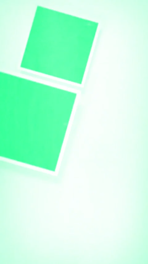 Vertical Green Screen Square Grid Gallery Transition Animation with White Frame 스톡 동영상 336857927