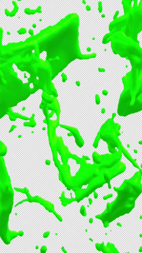 Vertical Green  Splash Full Frame Transition Video stock 283530196