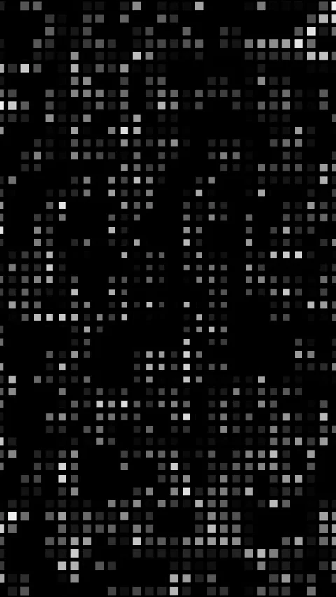 Vertical Grey Blinking Square Grid 4K Loop Black Background 動画素材 337995069