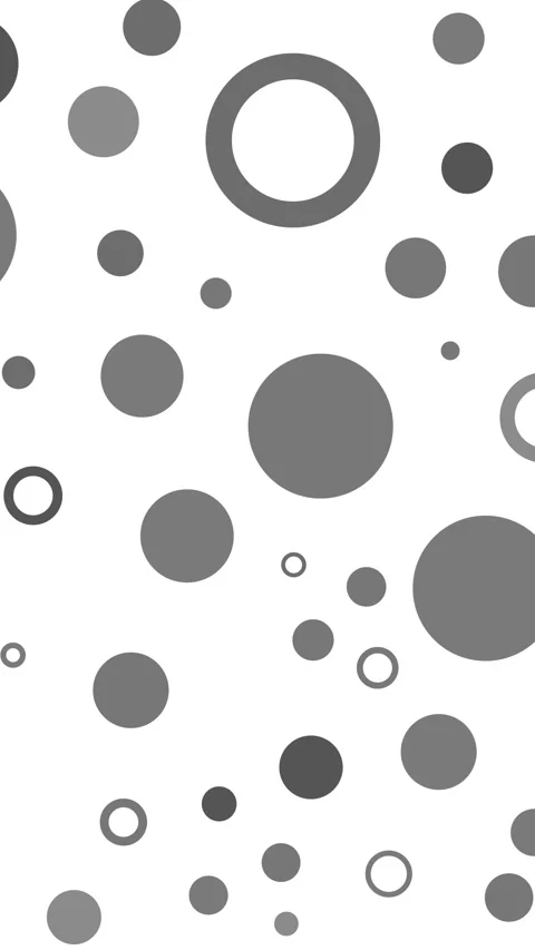 Vertical Grey Circle Ring Pattern Random Scaling 4K Loop White Stock Footage 338231445
