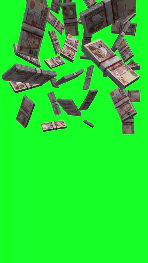Vertical Guatemala Banknotes Animation Stacks Of Money on Green Screen Stock-Footage 284264289
